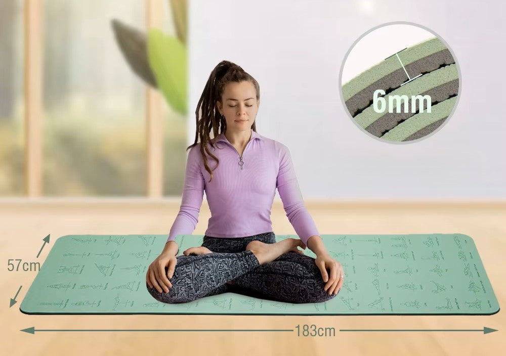 Tapis de yoga positions