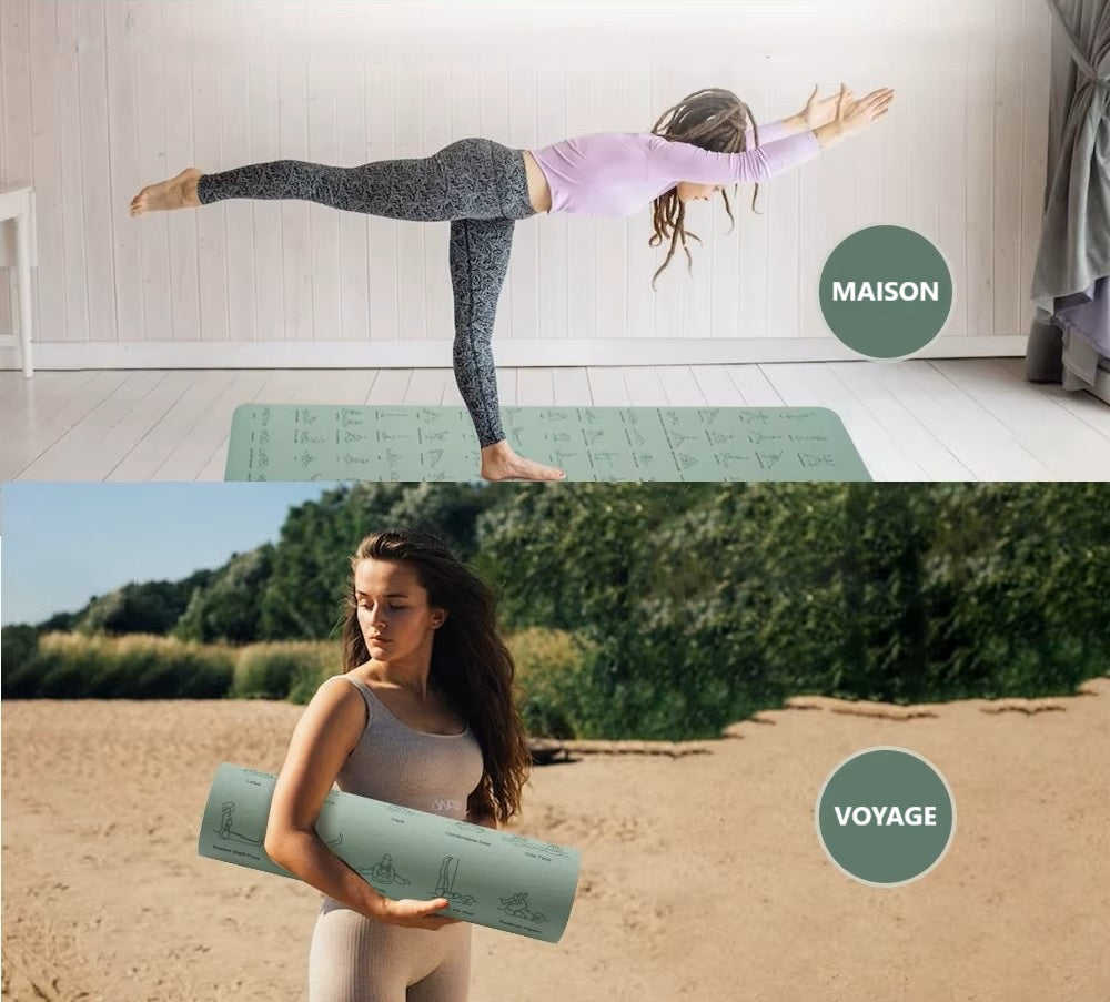 Tapis de yoga positions
