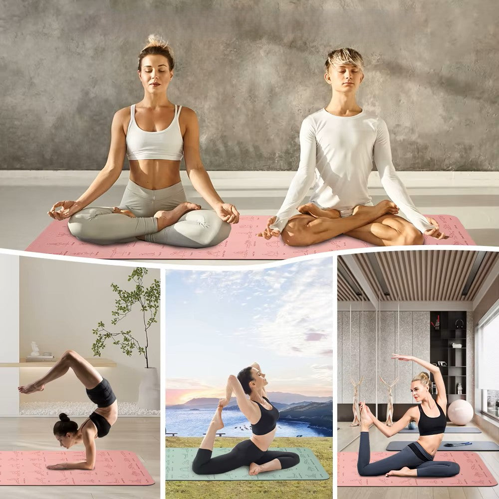 Tapis de yoga positions