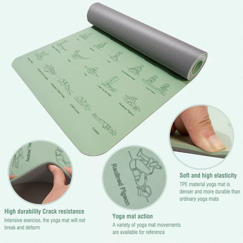 Tapis de yoga position