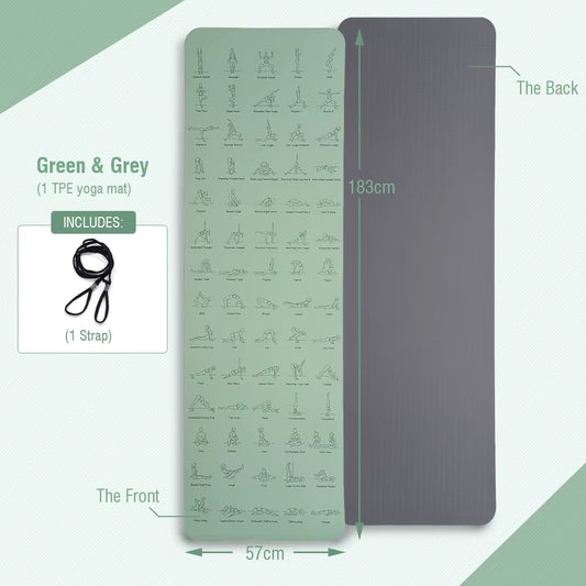 Tapis de yoga position