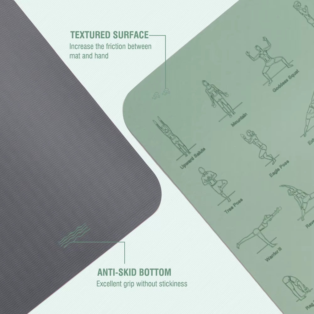Tapis de yoga position