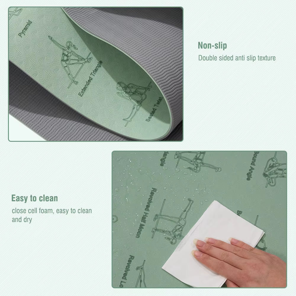 Tapis de yoga position