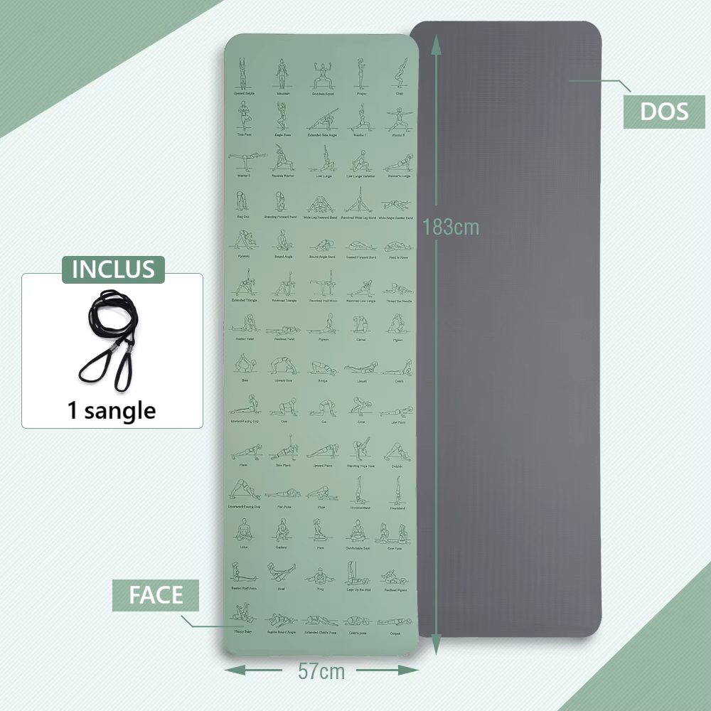 Tapis de yoga positions